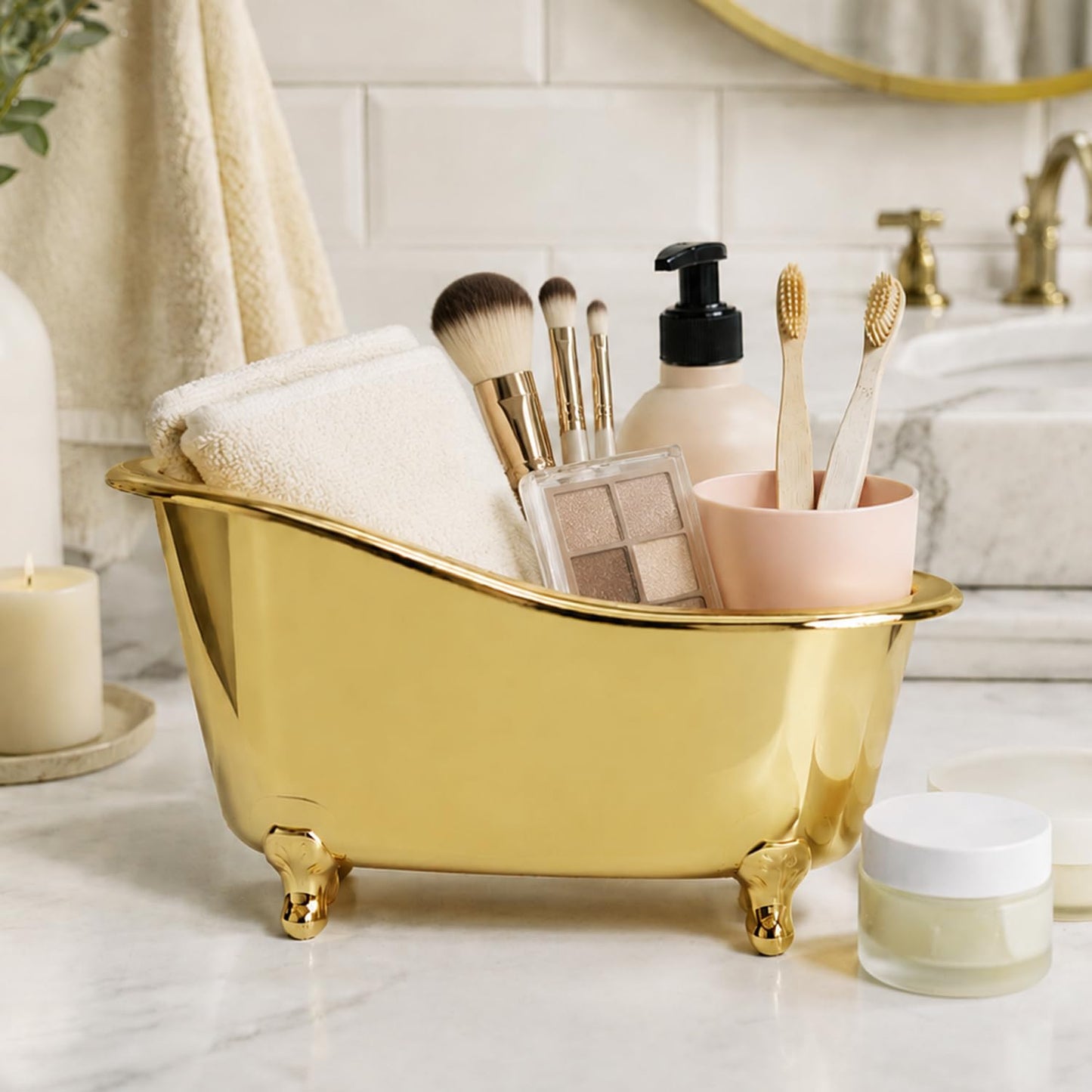 Luxury Spa Gift Baskets • Bath & Body Self-Care Gift Sets • Sandalwood, Lavender, Almond Milk, Wild Rose & Honey Scents