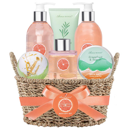 Luxury Spa Gift Basket • Self-Care Bath Set • Gifts for Mom, Wife, Girlfriend, Sister & Grandma