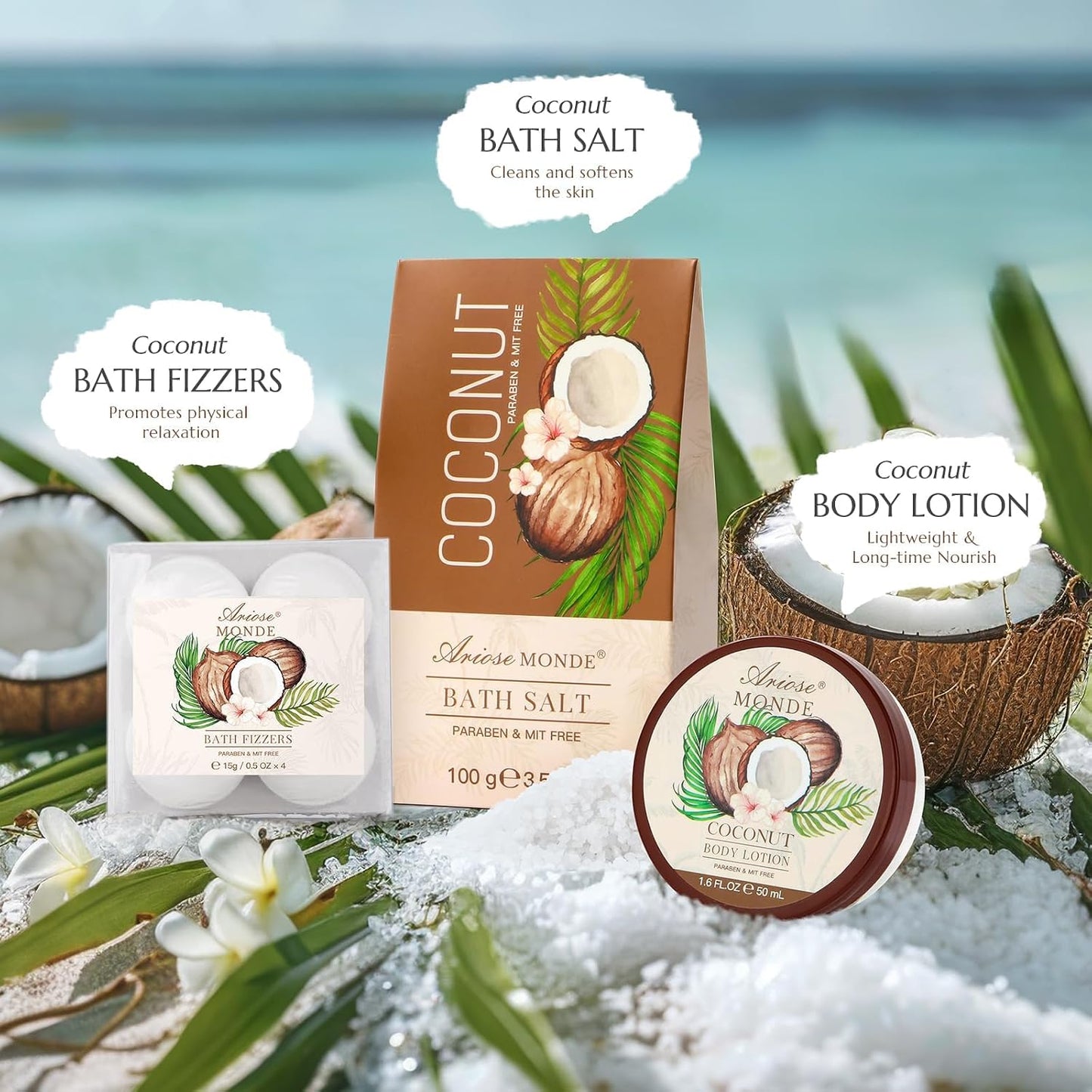 Luxury Spa Gift Basket • Self-Care Bath Set • Gifts for Mom, Wife, Girlfriend, Sister & Grandma