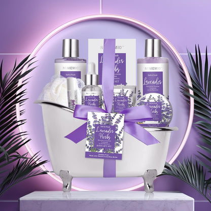 Luxury Spa Gift Baskets • Bath & Body Self-Care Gift Sets • Sandalwood, Lavender, Almond Milk, Wild Rose & Honey Scents