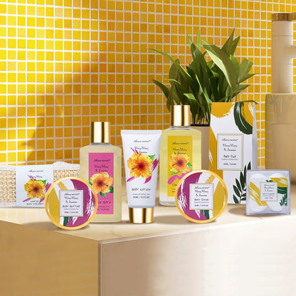 Luxury Spa Gift Basket • Self-Care Bath Set • Gifts for Mom, Wife, Girlfriend, Sister & Grandma