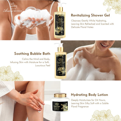 Luxury Spa Gift Basket • Self-Care Bath Set • Gifts for Mom, Wife, Girlfriend, Sister & Grandma