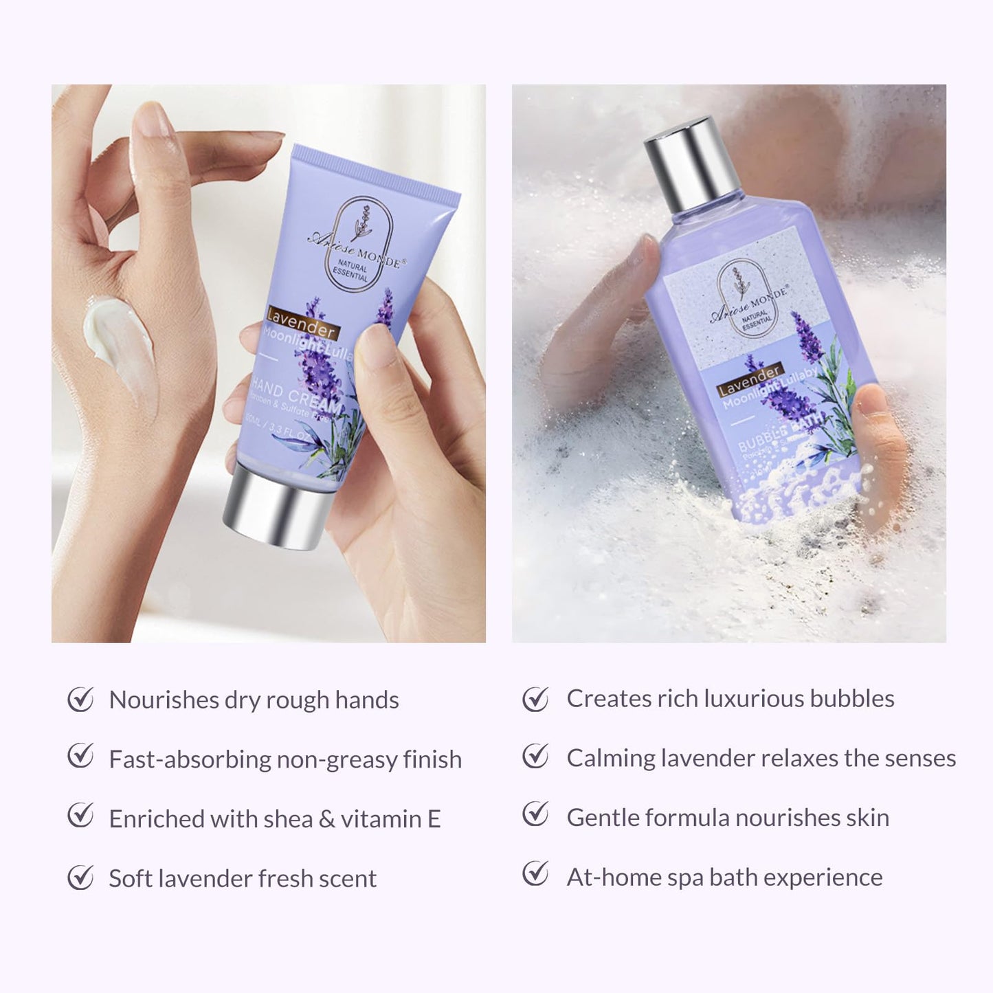 Luxury Spa Gift Basket • Self-Care Bath Set • Gifts for Mom, Wife, Girlfriend, Sister & Grandma