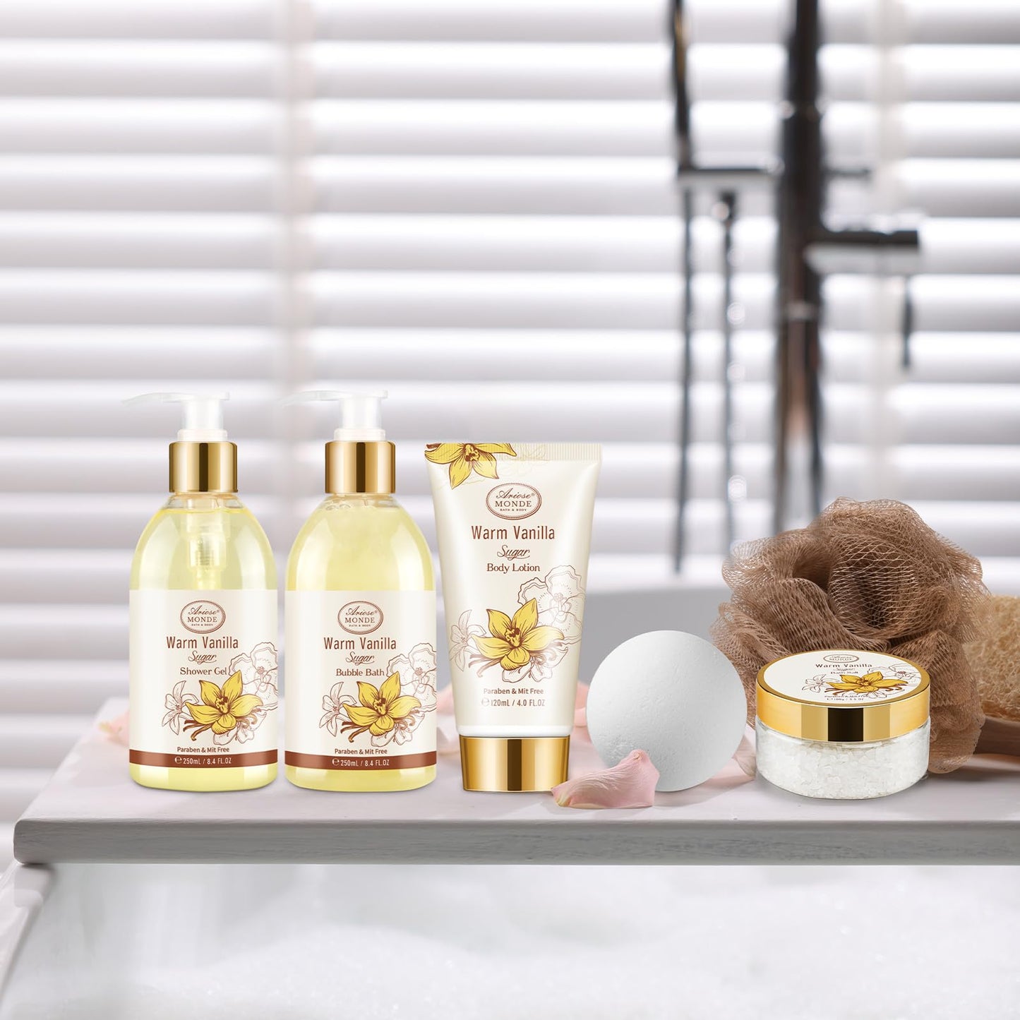 Luxury Spa Gift Basket • Self-Care Bath Set • Gifts for Mom, Wife, Girlfriend, Sister & Grandma