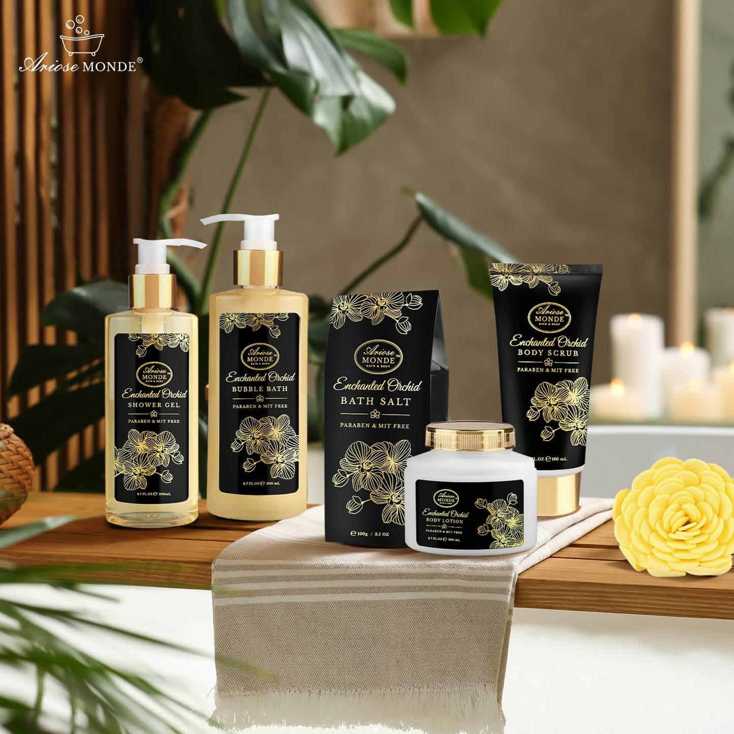 Luxury Spa Gift Basket • Self-Care Bath Set • Gifts for Mom, Wife, Girlfriend, Sister & Grandma