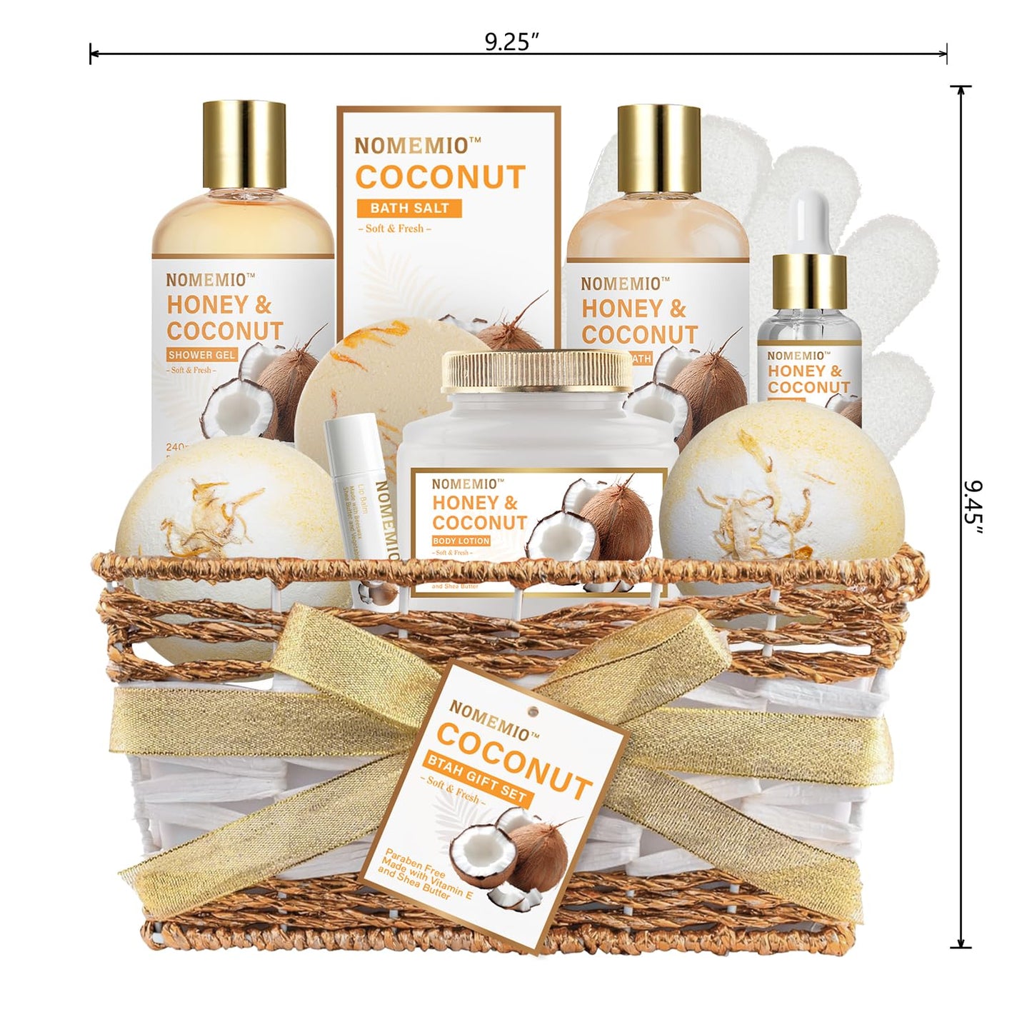 Luxury Spa Gift Baskets • Bath & Body Self-Care Gift Sets • Sandalwood, Lavender, Almond Milk, Wild Rose & Honey Scents
