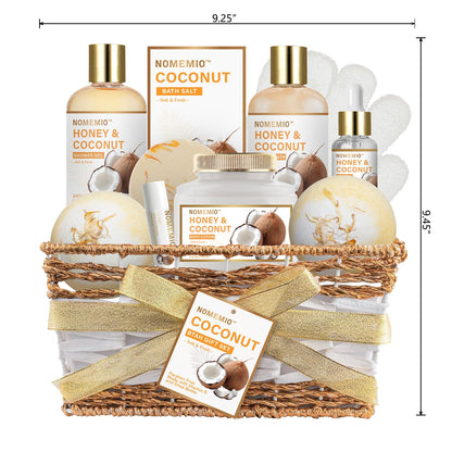 Luxury Spa Gift Baskets • Bath & Body Self-Care Gift Sets • Sandalwood, Lavender, Almond Milk, Wild Rose & Honey Scents