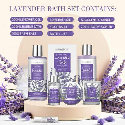 Luxury Spa Gift Baskets • Bath & Body Self-Care Gift Sets • Sandalwood, Lavender, Almond Milk, Wild Rose & Honey Scents