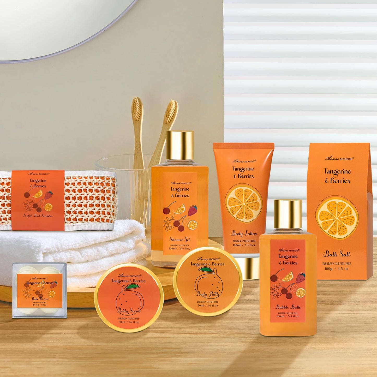 Luxury Spa Gift Basket • Self-Care Bath Set • Gifts for Mom, Wife, Girlfriend, Sister & Grandma