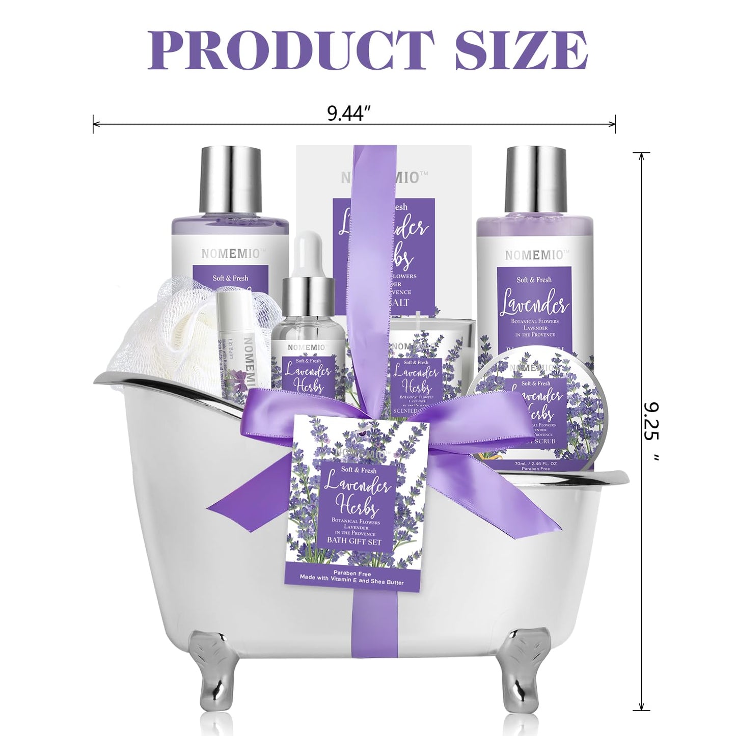 Luxury Spa Gift Baskets • Bath & Body Self-Care Gift Sets • Sandalwood, Lavender, Almond Milk, Wild Rose & Honey Scents