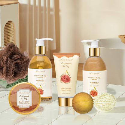 Luxury Spa Gift Basket • Self-Care Bath Set • Gifts for Mom, Wife, Girlfriend, Sister & Grandma