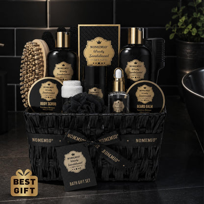 Luxury Spa Gift Baskets • Bath & Body Self-Care Gift Sets • Sandalwood, Lavender, Almond Milk, Wild Rose & Honey Scents