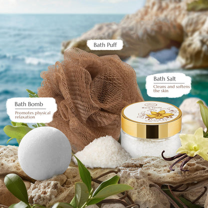 Luxury Spa Gift Basket • Self-Care Bath Set • Gifts for Mom, Wife, Girlfriend, Sister & Grandma
