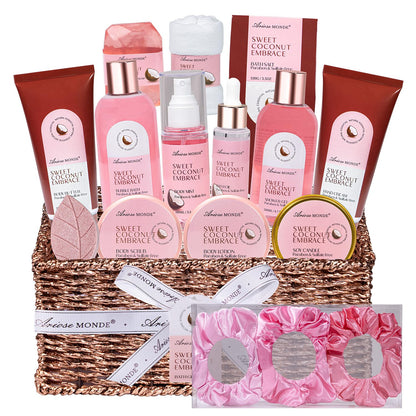 Luxury Spa Gift Basket • Self-Care Bath Set • Gifts for Mom, Wife, Girlfriend, Sister & Grandma
