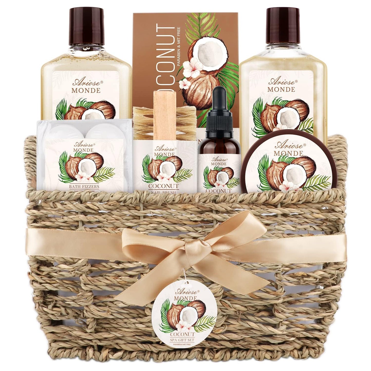 Luxury Spa Gift Basket • Self-Care Bath Set • Gifts for Mom, Wife, Girlfriend, Sister & Grandma