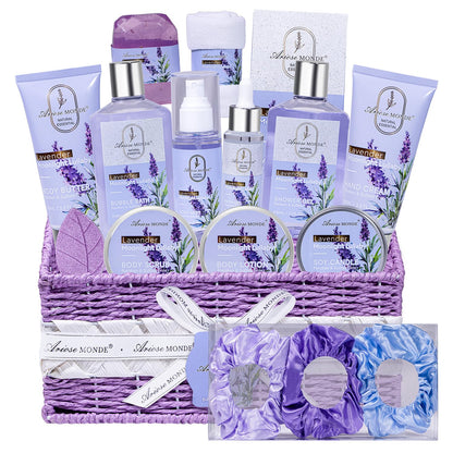 Luxury Spa Gift Basket • Self-Care Bath Set • Gifts for Mom, Wife, Girlfriend, Sister & Grandma
