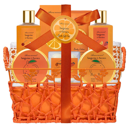 Luxury Spa Gift Basket • Self-Care Bath Set • Gifts for Mom, Wife, Girlfriend, Sister & Grandma