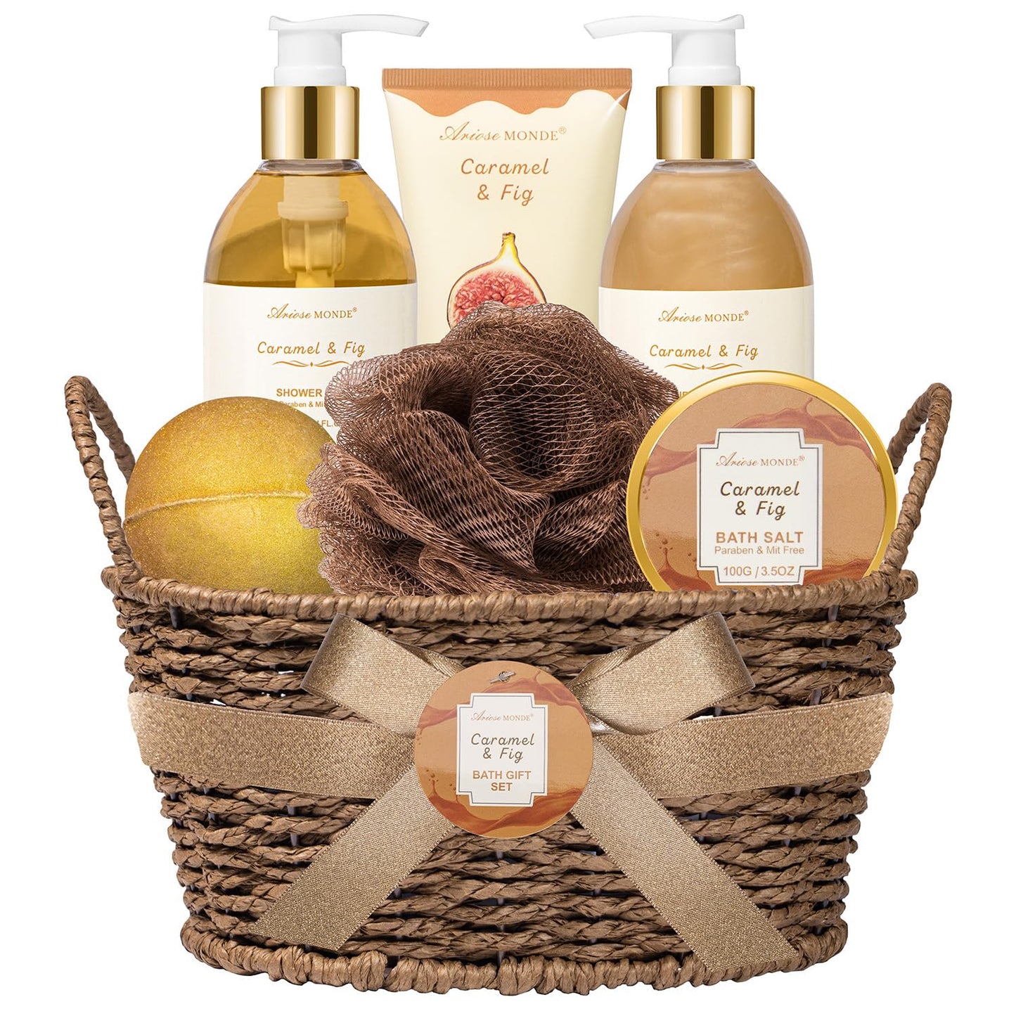 Luxury Spa Gift Basket • Self-Care Bath Set • Gifts for Mom, Wife, Girlfriend, Sister & Grandma