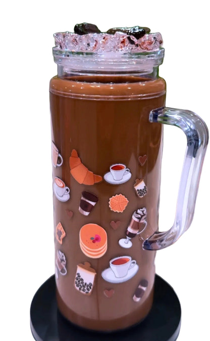 Custom 20oz glitter tumbler tall - Free Shipping