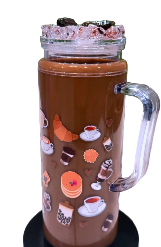 Custom 20oz glitter tumbler tall - Free Shipping